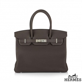 Hermés Birkin 30 Ebene/Gold Verso Togo PHW Hermés Birkin 30 Ebene/Gold Verso Togo PHW